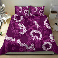 Mokihana Maile and Ilima Leis Bedding Set Akala Hawaiian Tapa Quilt Pattern - Polynesian Pride