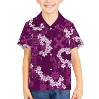 Mokihana Maile and Ilima Leis Family Matching Off Shoulder Short Dress and Hawaiian Shirt Akala Hawaiian Tapa Quilt Pattern - Polynesian Pride