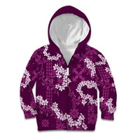 Mokihana Maile and Ilima Leis Kid Hoodie Akala Hawaiian Tapa Quilt Pattern - Polynesian Pride