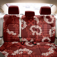 Mokihana Maile and Ilima Leis Back Car Seat Cover Ulaʻula Hawaiian Tapa Quilt Pattern - Polynesian Pride
