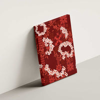 Mokihana Maile and Ilima Leis Canvas Wall Art Ulaʻula Hawaiian Tapa Quilt Pattern - Polynesian Pride