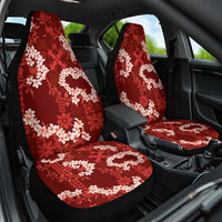 Mokihana Maile and Ilima Leis Car Seat Cover Ulaʻula Hawaiian Tapa Quilt Pattern - Polynesian Pride