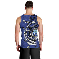 Personalized FSM 1986 Independence Day Men Tank Top Polynesian Shark Tattoo Style