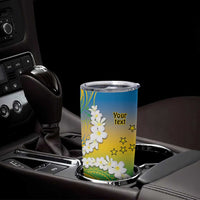 Personalised Tuvalu 1978 Independence Day Tumbler Cup Polynesian Plumeria Style LT9 - Polynesian Pride