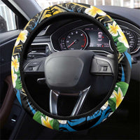 Tuvalu Beautiful Plumeria Flower Steering Wheel Cover LT9 - Polynesian Pride