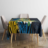 Personalised Tuvalu Beautiful Plumeria Flower Tablecloth LT9 - Polynesian Pride