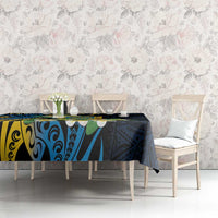 Personalised Tuvalu Beautiful Plumeria Flower Tablecloth LT9 - Polynesian Pride