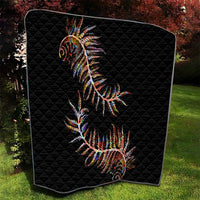 New Zealand Quilt Aotearoa Silver Fern Mixed Papua Shell Red Vibe LT9 - Polynesian Pride