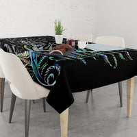 New Zealand Rugby Tablecloth NZ Black Fern Champions History With Papua Shell LT9 - Polynesian Pride
