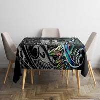 Custom New Zealand Rugby Tablecloth NZ Black Fern Champions History With Papua Shell LT9 - Polynesian Pride