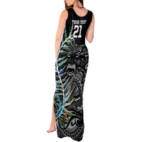 Custom New Zealand Rugby Tank Maxi Dress NZ Black Fern Champions History With Papua Shell LT9 - Polynesian Pride