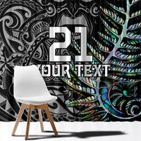 Custom New Zealand Rugby Window Curtain NZ Black Fern Champions History With Papua Shell LT9 - Polynesian Pride