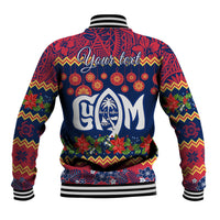 Personalised Guam Christmas Baseball Jacket Felis Pusgua Santa Beach Polynesian Pattern LT9 - Polynesian Pride