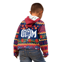 Personalised Guam Christmas Kid Hoodie Felis Pusgua Santa Beach Polynesian Pattern LT9 - Polynesian Pride