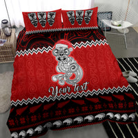 Personalised New Zealand Christmas Bedding Set Maori Tiki Meri Kirihimete LT9 - Polynesian Pride