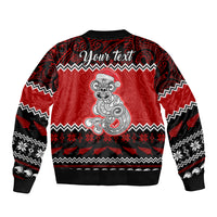 Personalised New Zealand Christmas Bomber Jacket Maori Tiki Meri Kirihimete LT9 - Polynesian Pride