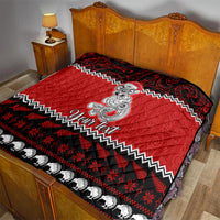 Personalised New Zealand Christmas Quilt Maori Tiki Meri Kirihimete LT9 - Polynesian Pride