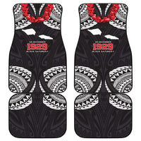 Samoa Black Saturday Car Mats Samoa mo Samoa with Black Ula Fala