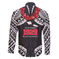 Samoa Black Saturday Family Matching Mermaid Dress and Hawaiian Shirt Samoa mo Samoa with Black Ula Fala