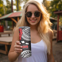 Samoa Black Saturday Skinny Tumbler Samoa mo Samoa with Black Ula Fala