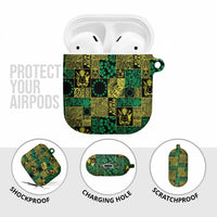 Cook Islands Mere Kiritimiti AirPods Case Pacific Patchwork Xmas Vibes - Polynesian Pride