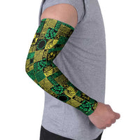 Cook Islands Mere Kiritimiti Arm Sleeves Pacific Patchwork Xmas Vibes - Polynesian Pride