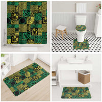 Cook Islands Mere Kiritimiti Bathroom Set Pacific Patchwork Xmas Vibes - Polynesian Pride