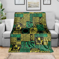 Cook Islands Mere Kiritimiti Blanket Pacific Patchwork Xmas Vibes - Polynesian Pride