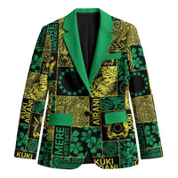 Cook Islands Mere Kiritimiti Blazer Pacific Patchwork Xmas Vibes - Polynesian Pride