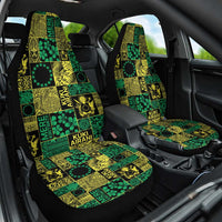 Cook Islands Mere Kiritimiti Car Seat Cover Pacific Patchwork Xmas Vibes - Polynesian Pride