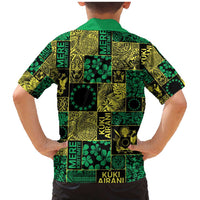 Cook Islands Mere Kiritimiti Family Matching Mermaid Dress and Hawaiian Shirt Pacific Patchwork Xmas Vibes LT9 - Polynesian Pride