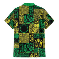 Cook Islands Mere Kiritimiti Family Matching Mermaid Dress and Hawaiian Shirt Pacific Patchwork Xmas Vibes - Polynesian Pride