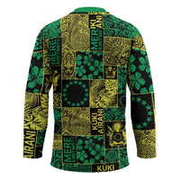 Cook Islands Mere Kiritimiti Hockey Jersey Pacific Patchwork Xmas Vibes LT9 - Polynesian Pride
