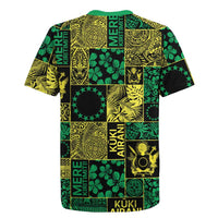 Cook Islands Mere Kiritimiti Rugby Jersey Pacific Patchwork Xmas Vibes LT9 - Polynesian Pride