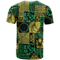 Cook Islands Mere Kiritimiti T Shirt Pacific Patchwork Xmas Vibes LT9 - Polynesian Pride