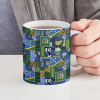 Solomon Islands Meri Kirihimete Ceramic Mug Pacific Patchwork Xmas Vibes - Polynesian Pride