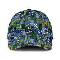 Solomon Islands Meri Kirihimete Classic Cap Pacific Patchwork Xmas Vibes - Polynesian Pride