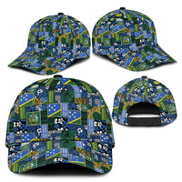 Solomon Islands Meri Kirihimete Classic Cap Pacific Patchwork Xmas Vibes LT9 - Polynesian Pride