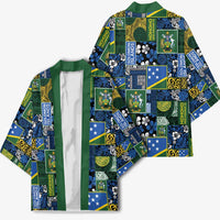 Solomon Islands Meri Kirihimete Kimono Pacific Patchwork Xmas Vibes - Polynesian Pride