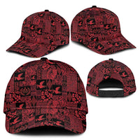 Black Tonga Kilisimasi Fiefia Classic Cap Pacific Patchwork Xmas Vibes LT9 - Polynesian Pride