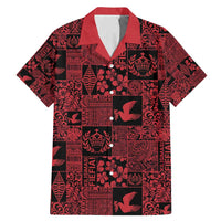 Black Tonga Kilisimasi Fiefia Family Matching Mermaid Dress and Hawaiian Shirt Pacific Patchwork Xmas Vibes - Polynesian Pride