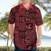 Black Tonga Kilisimasi Fiefia Hawaiian Shirt Pacific Patchwork Xmas Vibes - Polynesian Pride