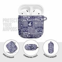 Blue Tonga Kilisimasi Fiefia AirPods Case Pacific Patchwork Xmas Vibes LT9 - Polynesian Pride