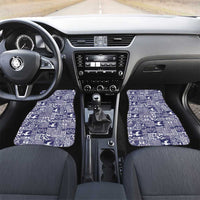 Blue Tonga Kilisimasi Fiefia Car Mats Pacific Patchwork Xmas Vibes - Polynesian Pride