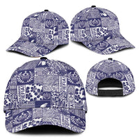 Blue Tonga Kilisimasi Fiefia Classic Cap Pacific Patchwork Xmas Vibes - Polynesian Pride