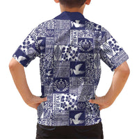 Blue Tonga Kilisimasi Fiefia Hawaiian Shirt Pacific Patchwork Xmas Vibes LT9 - Polynesian Pride