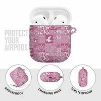 Pink Tonga Kilisimasi Fiefia AirPods Case Pacific Patchwork Xmas Vibes LT9 - Polynesian Pride