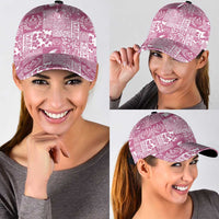 Pink Tonga Kilisimasi Fiefia Classic Cap Pacific Patchwork Xmas Vibes LT9 - Polynesian Pride