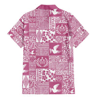 Pink Tonga Kilisimasi Fiefia Family Matching Mermaid Dress and Hawaiian Shirt Pacific Patchwork Xmas Vibes - Polynesian Pride