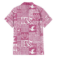 Pink Tonga Kilisimasi Fiefia Hawaiian Shirt Pacific Patchwork Xmas Vibes LT9 - Polynesian Pride
